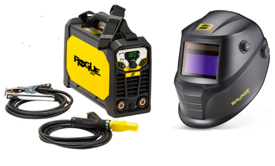 Esab Rogue Arc Welder + Savage Headshield Bundle Deal