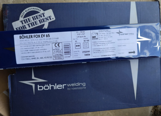 BOHLER FOX EV65 E8018-GH4R Low Hydrogen Electrodes (Clearance)