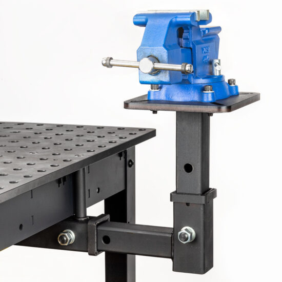 Stronghand Adjustable Height Hitch Mount Vise Plate for Rhino Cart - Image 2