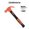 Groz Claw Hammer w/ Indestructible Handle - Image 4