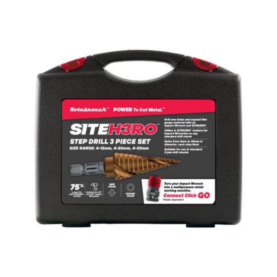 Rotabroach SITEH3RO Step Drill 3 Piece Kit SHRSD1