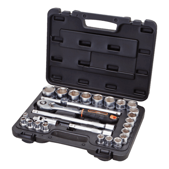 Groz 27 Pc Hand Socket Set 1/2