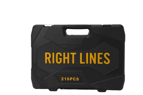 Right Lines 216pcs Full Metric Socket Set Chrome Vanadium Steel - Image 2