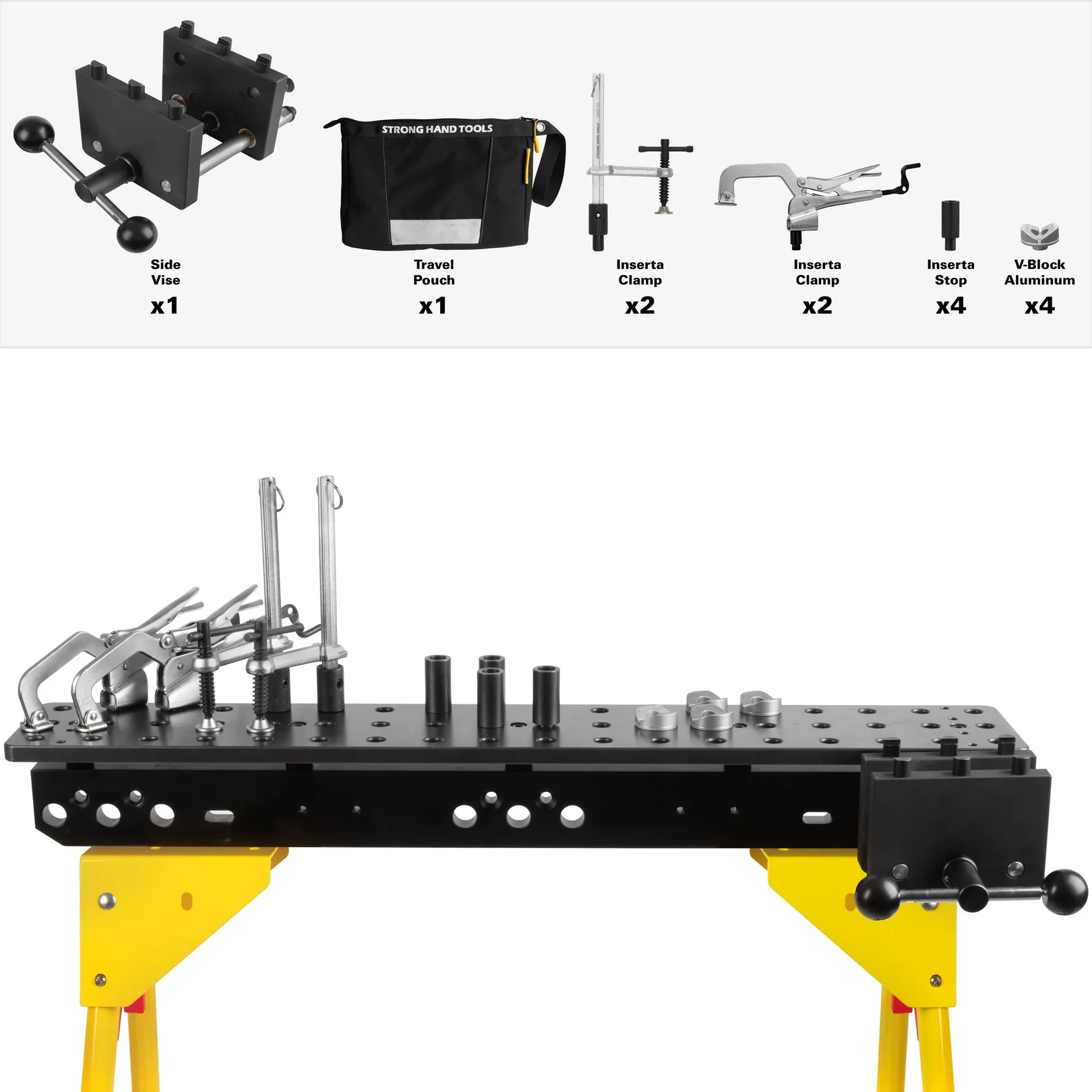 Stronghand Scout 36 Sawhorse Kit (900 × 150 mm) – 16 mm Modular Fixturing Work Stand System - Image 2