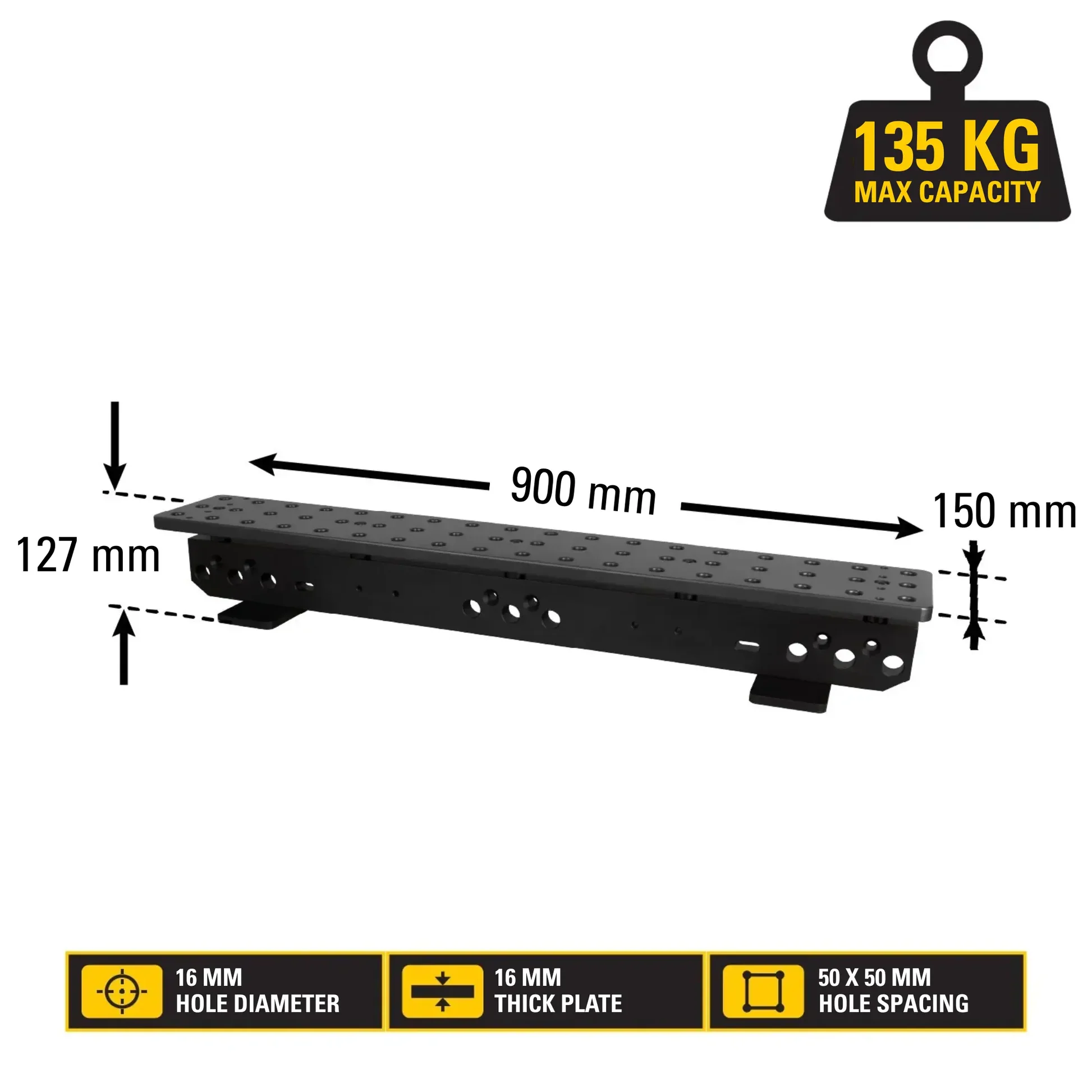 Stronghand Scout 36 Sawhorse Kit (900 × 150 mm) – 16 mm Modular Fixturing Work Stand System - Image 17