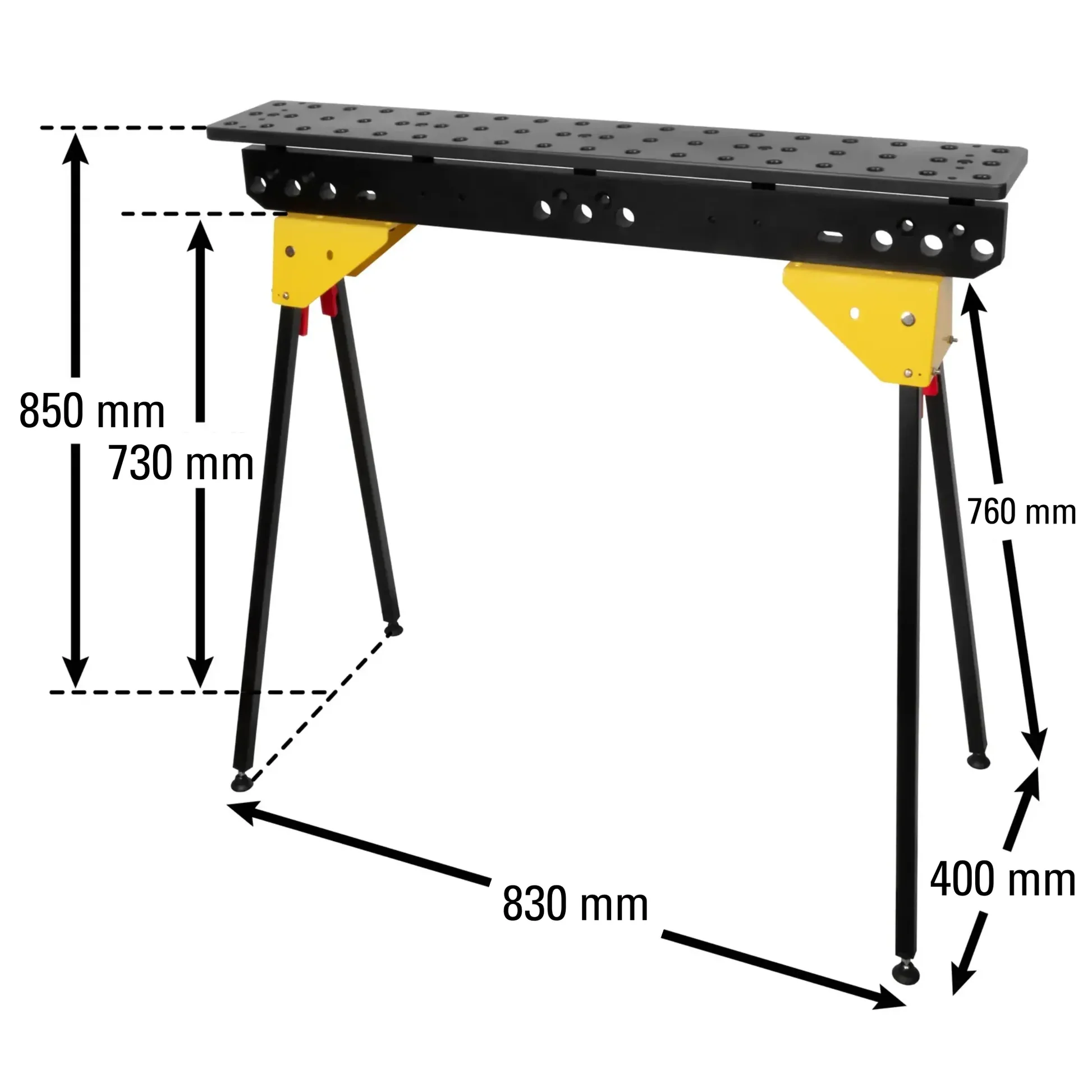 Stronghand Scout 36 Sawhorse Kit (900 × 150 mm) – 16 mm Modular Fixturing Work Stand System - Image 12