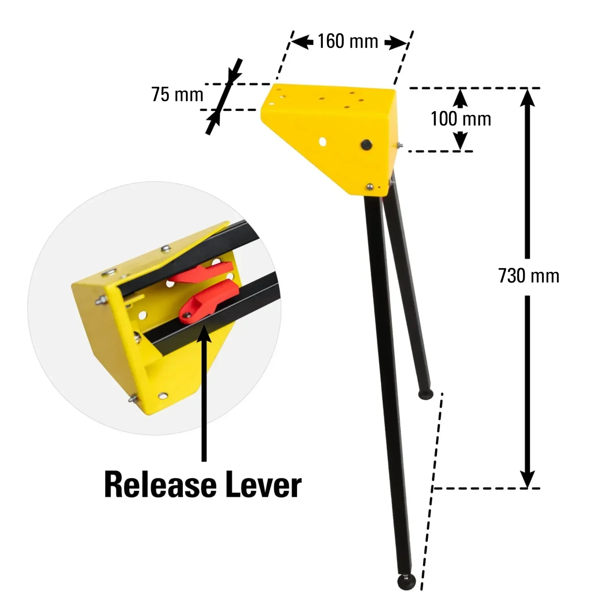 Stronghand Scout 36 Sawhorse Kit (900 × 150 mm) – 16 mm Modular Fixturing Work Stand System - Image 9