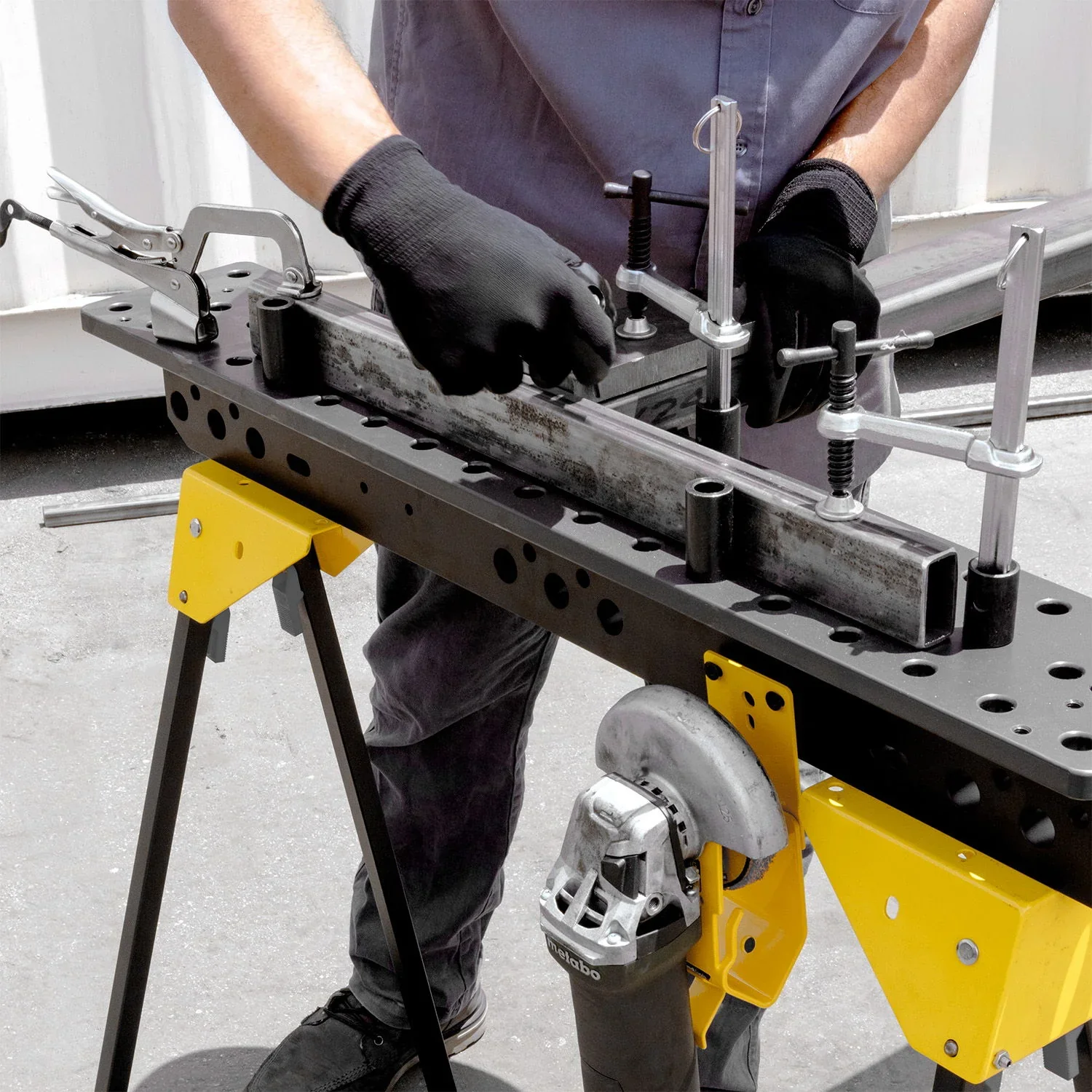 Stronghand Scout 36 Sawhorse Kit (900 × 150 mm) – 16 mm Modular Fixturing Work Stand System - Image 19